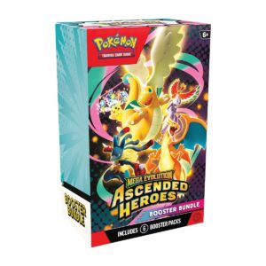 Pokemon TCG Mega Evolution Ascended Heroes Booster Bundle (6 Packs)