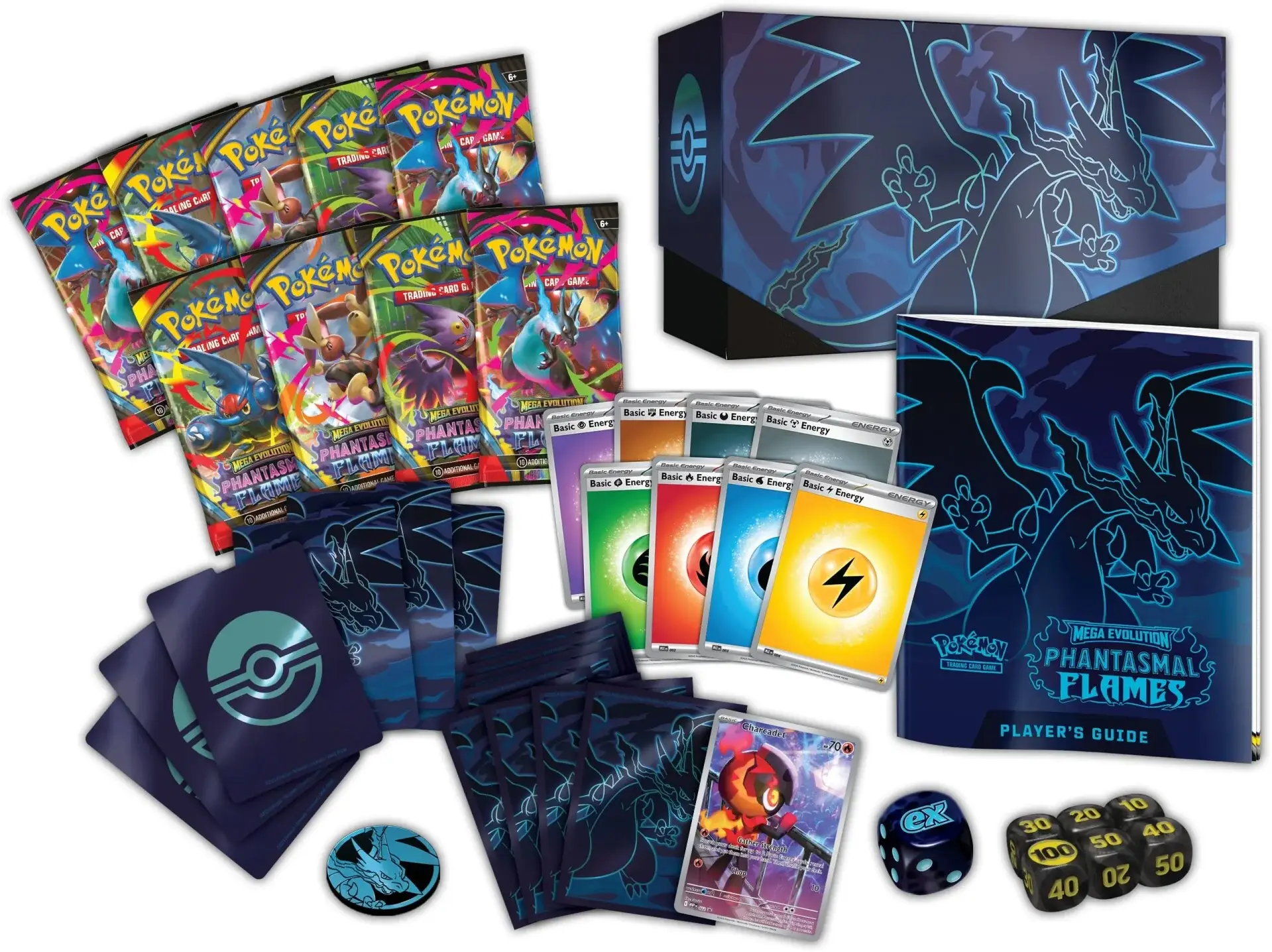 Pokemon TCG: Mega Evolution Phantasmal Flames Elite Trainer Box - Image 2